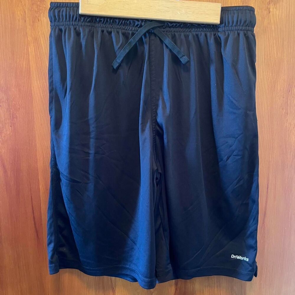 Athletic-works Men's Black and Navy Shorts